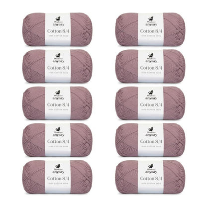 ANYDAY Cotton 8/4 von Mayflower | 10 × 50g – 022 blasses lila