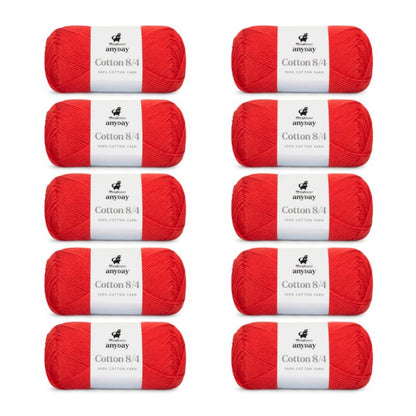 ANYDAY Cotton 8/4 von Mayflower | 10 × 50g – 023 rot