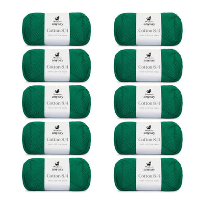 ANYDAY Cotton 8/4 von Mayflower | 10 × 50g – 025 malachitgrün