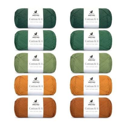 ANYDAY Cotton 8/4 Colorbag von Mayflower | 10 × 50g – 004 colorbag