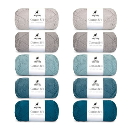 ANYDAY Cotton 8/4 Colorbag von Mayflower | 10 × 50g – 006 colorbag