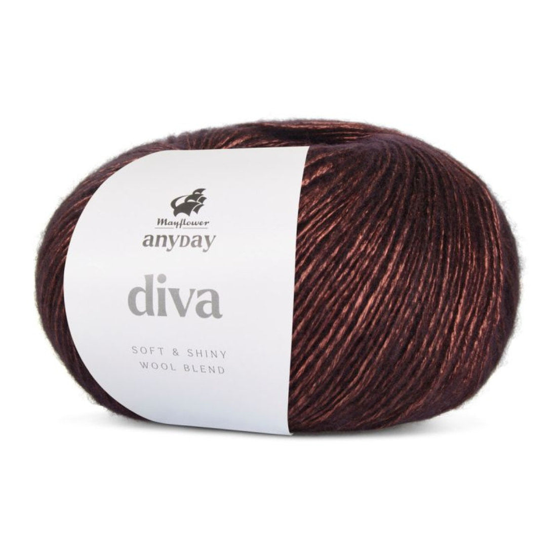 ANYDAY Diva von Mayflower | 50g – 004 dunkles kupfer