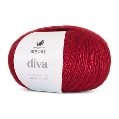 ANYDAY Diva von Mayflower | 50g – 018 rubin rot