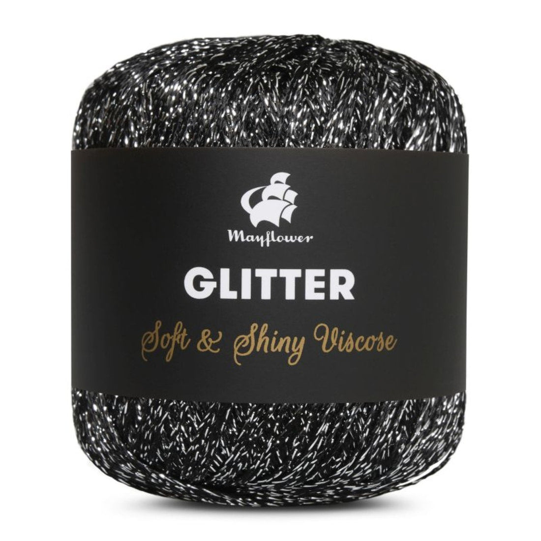 Glitter von Mayflower | 25g – 003 schwarz/silber