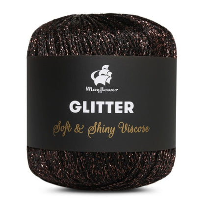 Glitter von Mayflower | 25g – 009 schwarz/kupfer