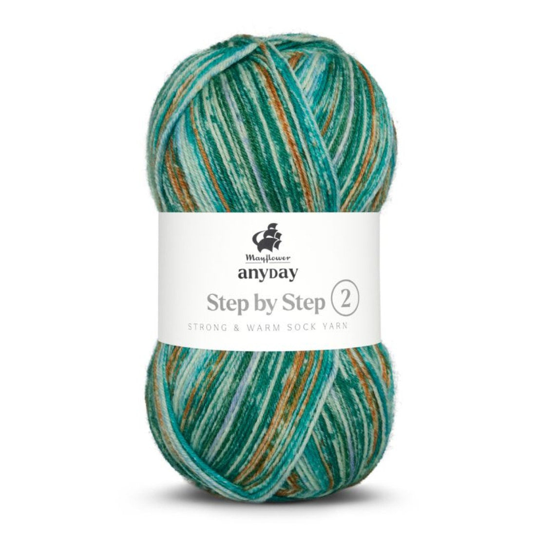 ANYDAY Step By Step 2 von Mayflower | 100g – 002 grün/blau/rost