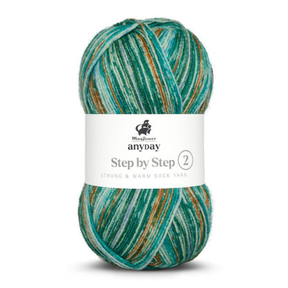 ANYDAY Step By Step 2 von Mayflower | 100g – 002 grün/blau/rost
