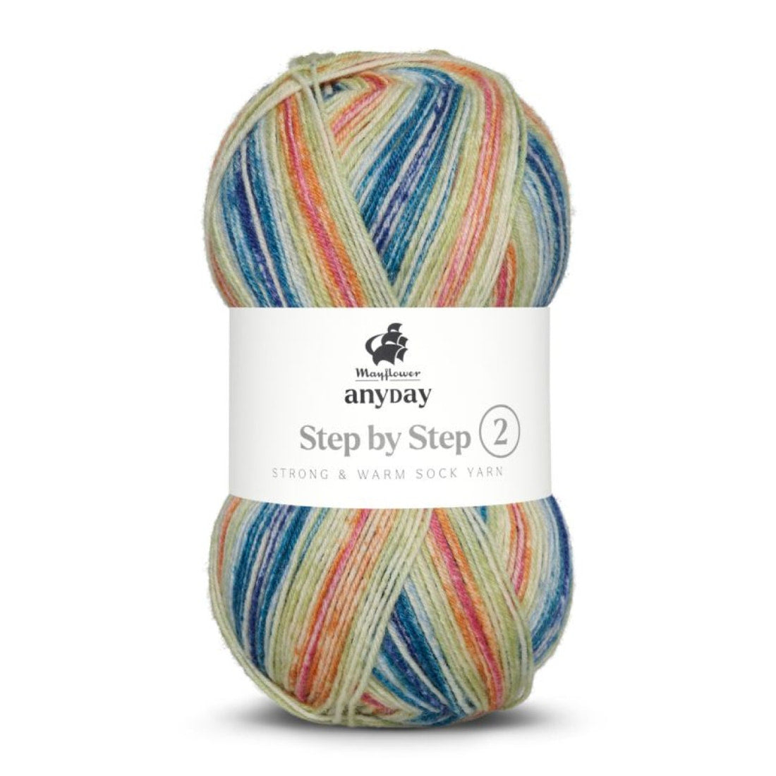 ANYDAY Step By Step 2 von Mayflower | 100g – 005 blau/grün/rosa/orange