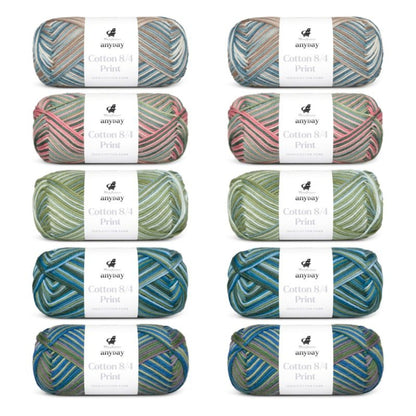 ANYDAY Cotton 8/4 Print Colorbag von Mayflower | 10 × 50g – col. 1 print colorbag