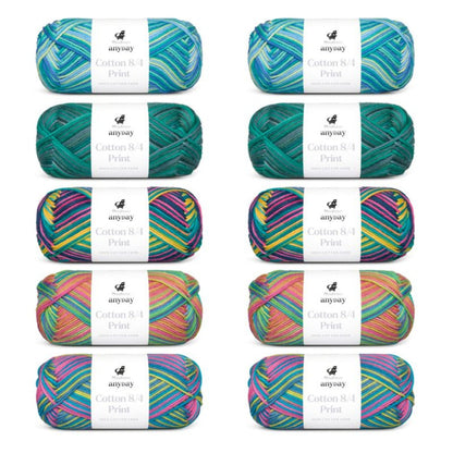 ANYDAY Cotton 8/4 Print Colorbag von Mayflower | 10 × 50g – col. 2 print colorbag