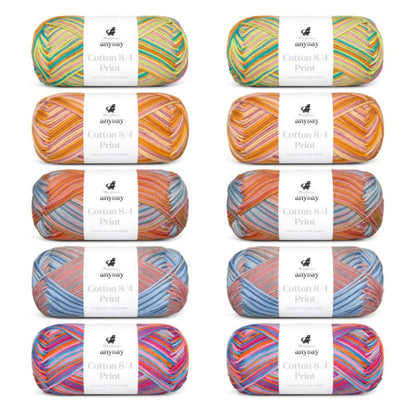 ANYDAY Cotton 8/4 Print Colorbag von Mayflower | 10 × 50g – col. 3 print colorbag