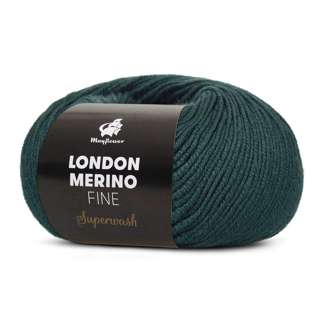 London Merino Fine von Mayflower | 50g – 046 dunkel armygrün