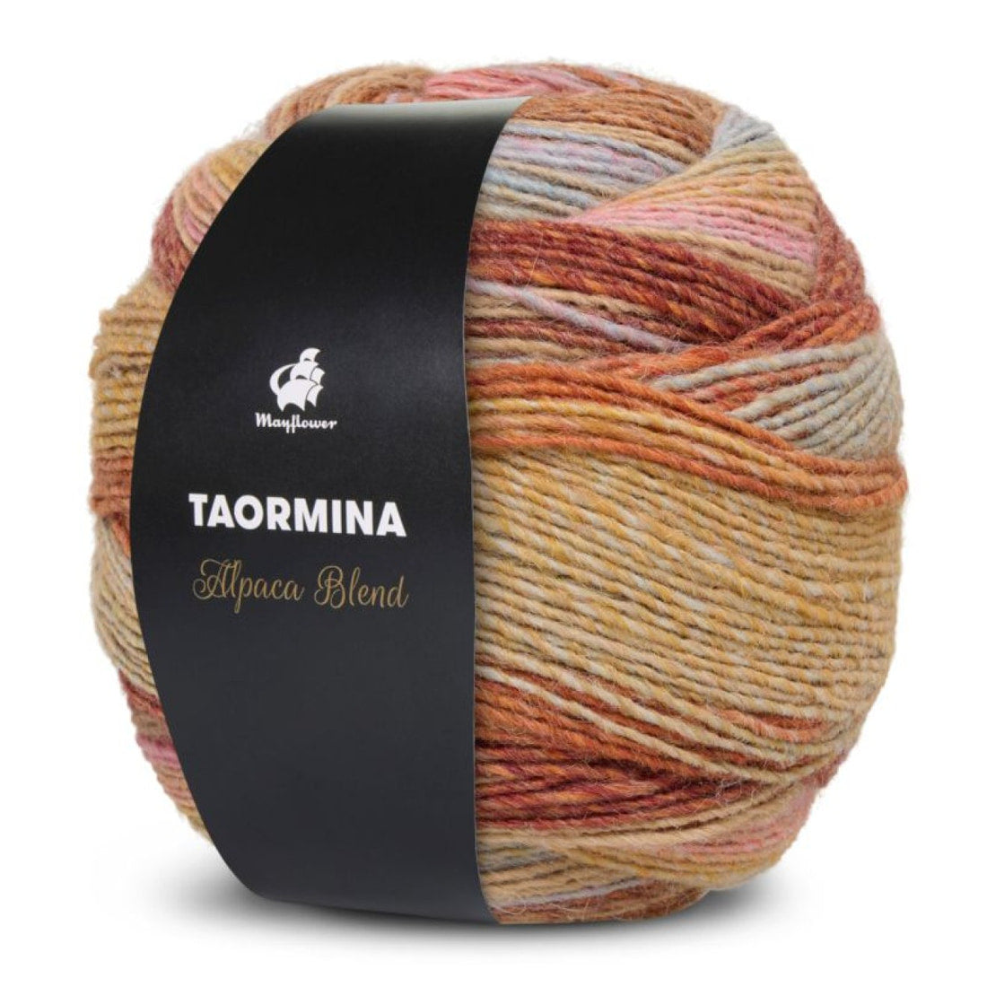 Taormina von Mayflower | 200g – 019 rost/khaki hellblau/hortensie