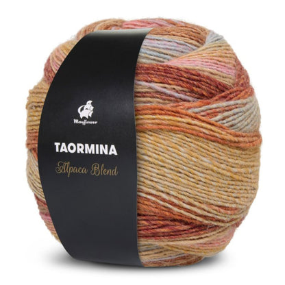 Taormina von Mayflower | 200g – 019 rost/khaki hellblau/hortensie