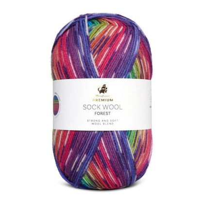 Premium Sock Wool Forest von Mayflower | 100g – col. 001 tropische anden