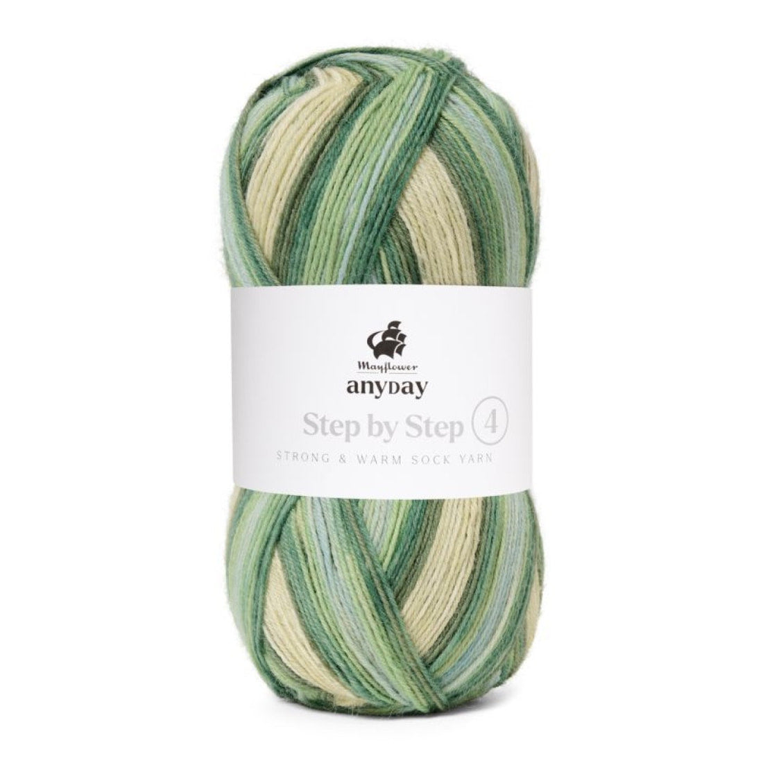 ANYDAY Step By Step 4 von Mayflower | 100g – col. 003 hellblau/hellgrün/dunkelgrün/salbei
