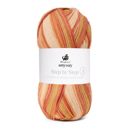 ANYDAY Step By Step 4 von Mayflower | 100g – col. 004 orange/hellorange/pastellgelb/limette