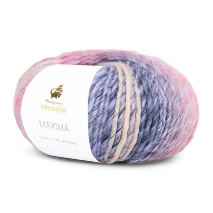 Premium Maxima von Mayflower | 50g – col. 001 hellblau/koralle/beige/marineblau