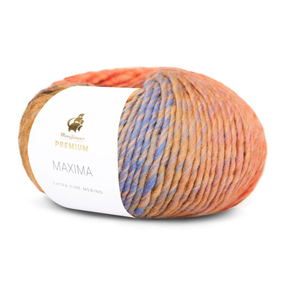 Premium Maxima von Mayflower | 50g – col. 005 orange/blau/schwarz/olive