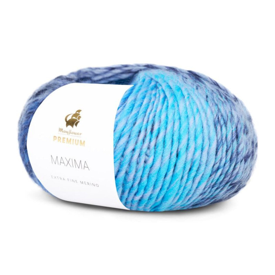 Premium Maxima von Mayflower | 50g – col. 007 blau/türkis/marineblau