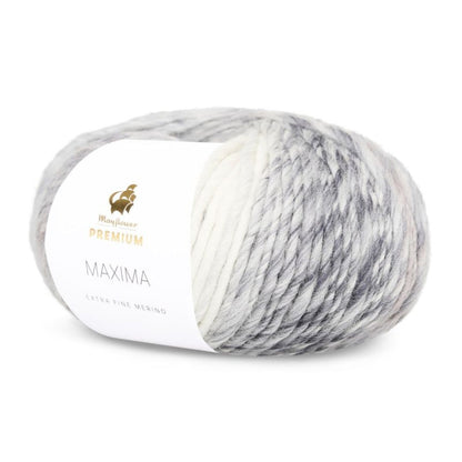 Premium Maxima von Mayflower | 50g – col. 008 grau/weiß/silber