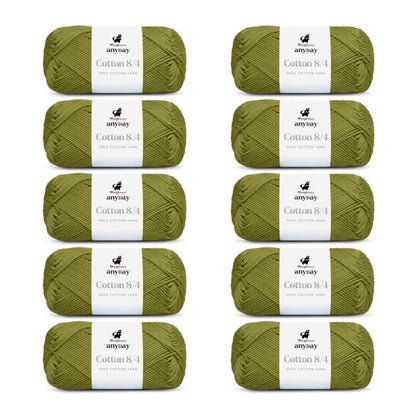 ANYDAY Cotton 8/4 von Mayflower | 10 × 50g – 026 oliv