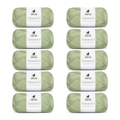 ANYDAY Cotton 8/4 von Mayflower | 10 × 50g – 027 pastellgrün