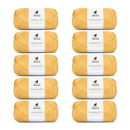 ANYDAY Cotton 8/4 von Mayflower | 10 × 50g – 028 hellgelb