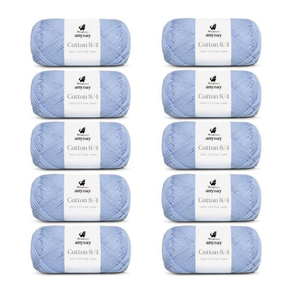ANYDAY Cotton 8/4 von Mayflower | 10 × 50g – 034 pastellblau