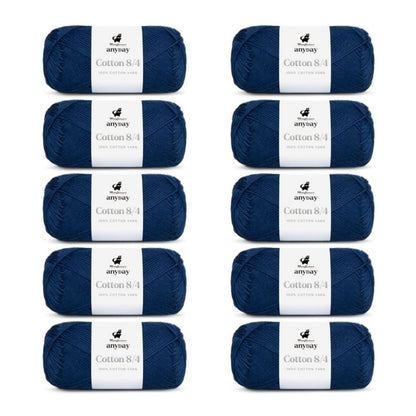 ANYDAY Cotton 8/4 von Mayflower | 10 × 50g – 035 marineblau