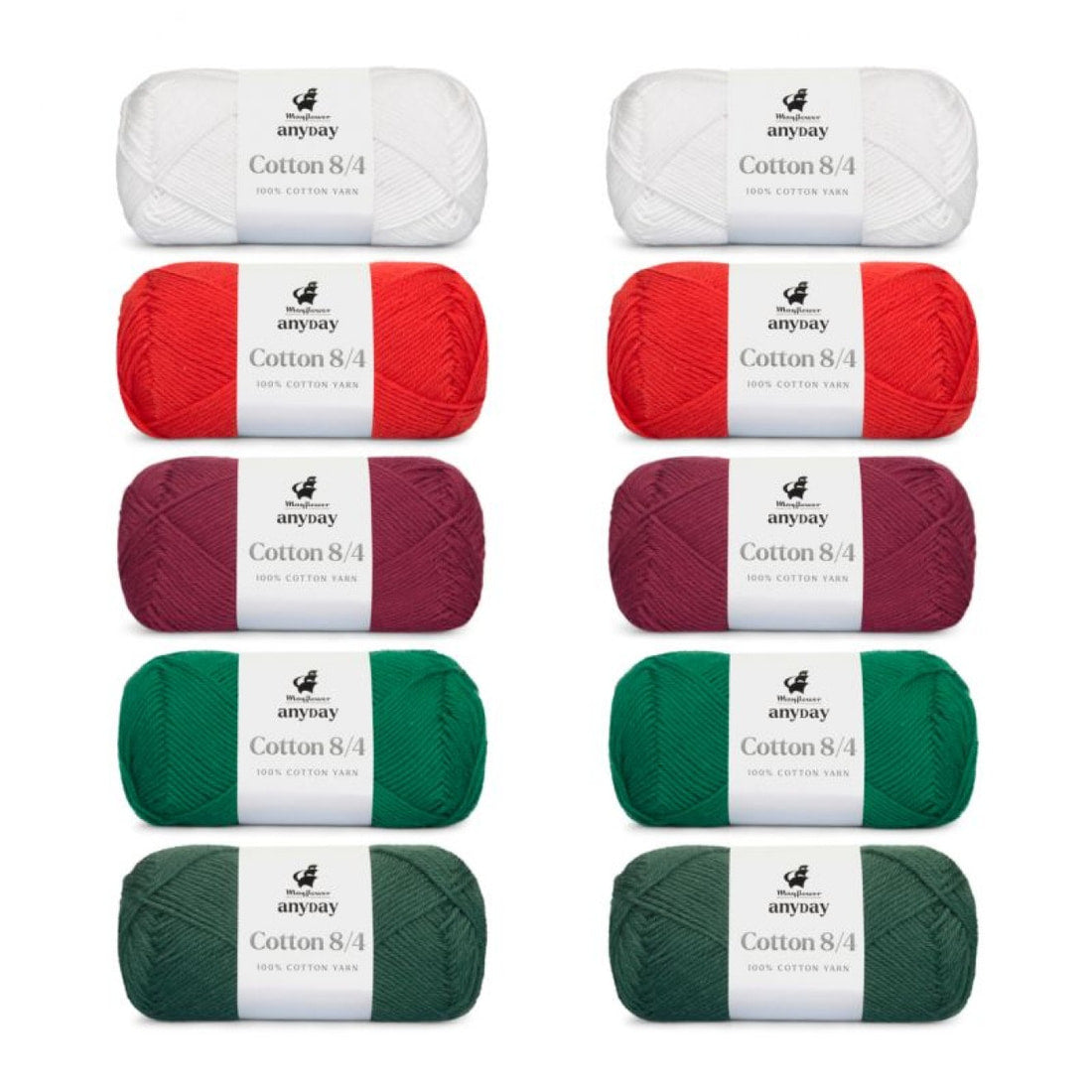 ANYDAY Cotton 8/4 Colorbag von Mayflower | 10 × 50g – 012 colorbag