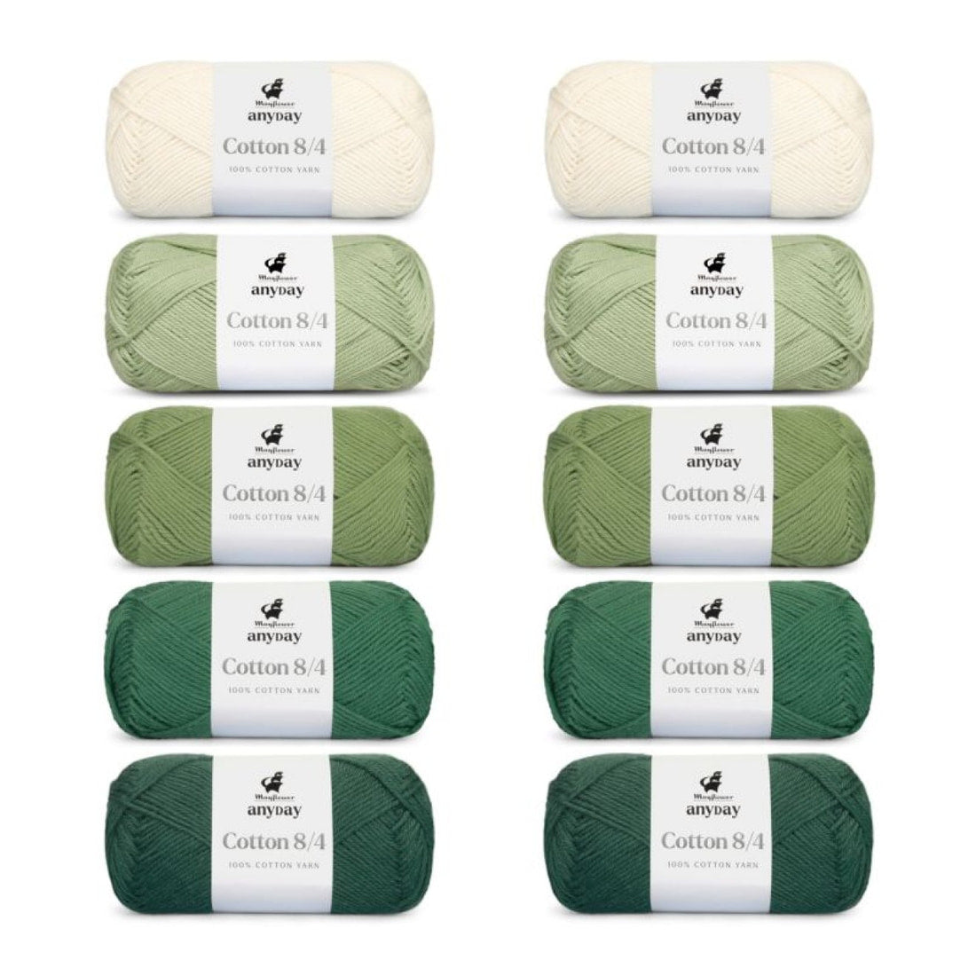 ANYDAY Cotton 8/4 Colorbag von Mayflower | 10 × 50g – 011 colorbag