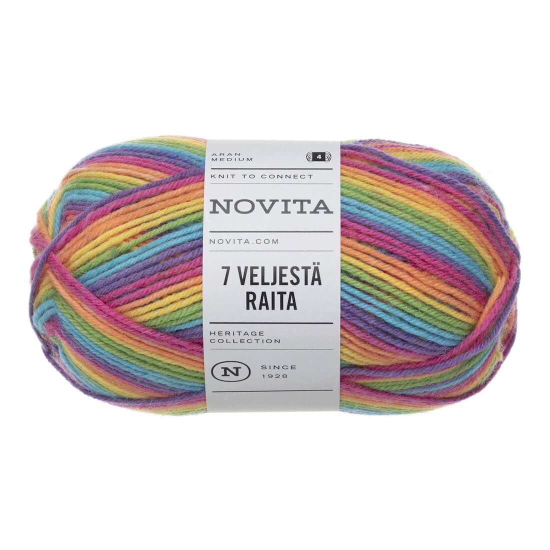 Novita 7 Veljestä Raita | 100g