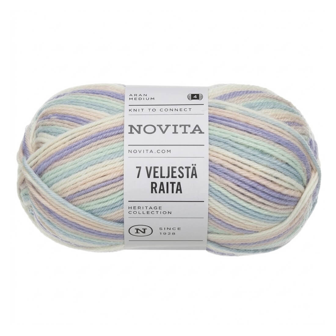 Novita 7 Veljestä Raita | 100g