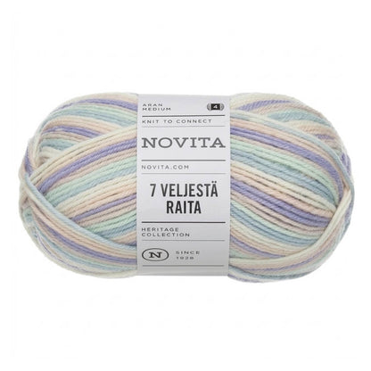 Novita 7 Veljestä Raita | 100g