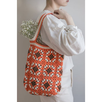 Novita Aura Box Häkeltasche – fertig gehäkelte Schultertasche