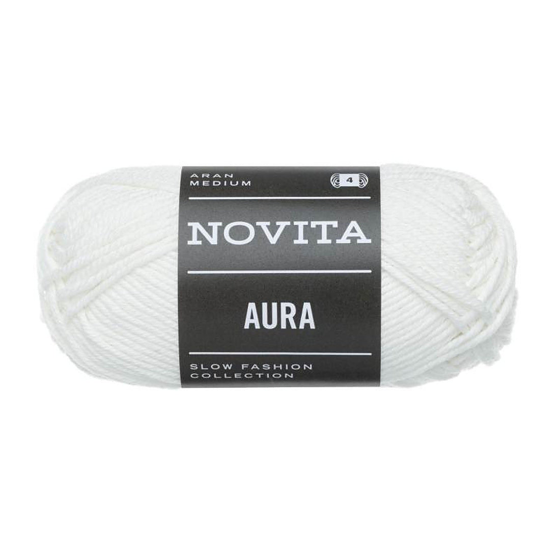 Novita Aura Baumwollgarn in Weiß aus dem Häkelset