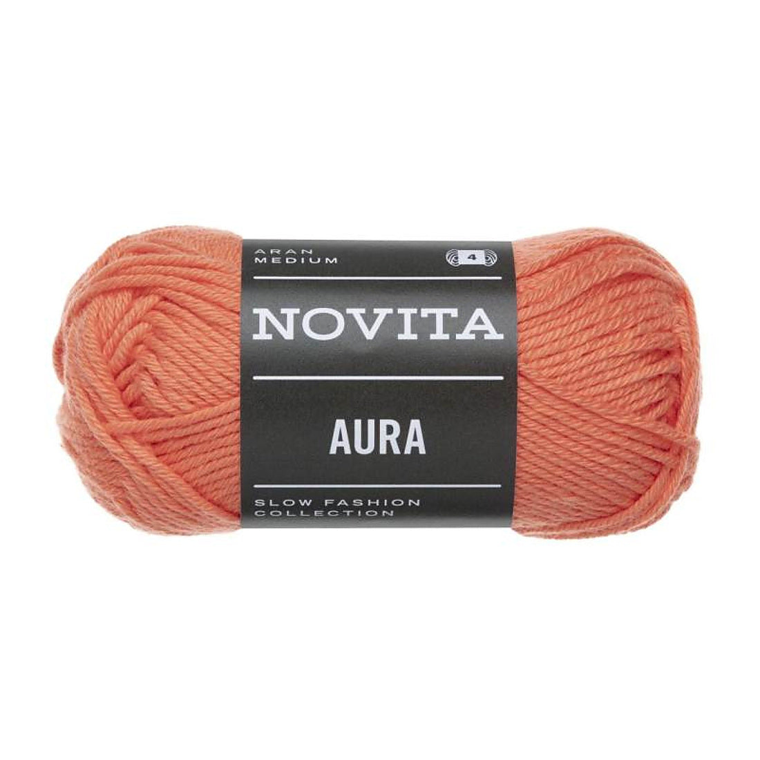 Novita Aura Baumwollgarn in Koralle aus dem Häkelset