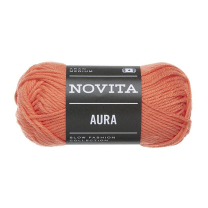 Novita Aura Baumwollgarn in Koralle aus dem Häkelset