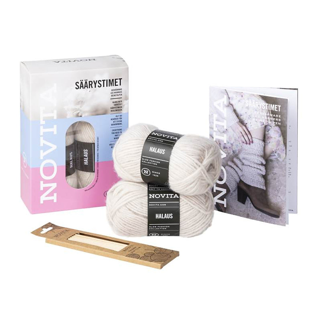 Novita Halaus Strickbox Stulpen – Set und Lieferumfang