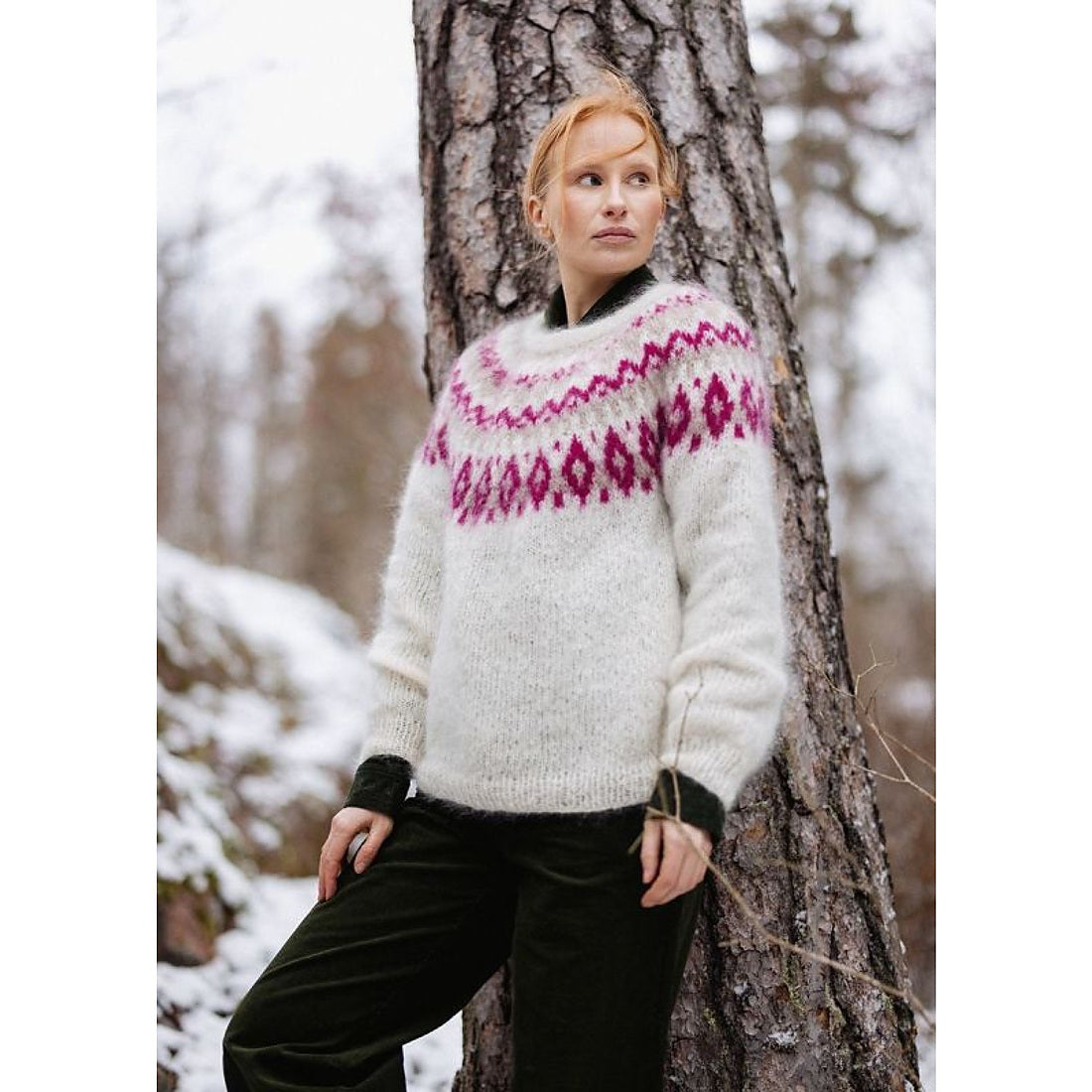 Novita Tammikuu-Rundpassenpullover – Einzelanleitung auf Deutsch