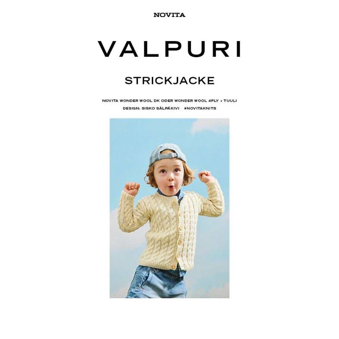 Novita Valpuri Strickjacke – Einzelanleitung auf Deutsch