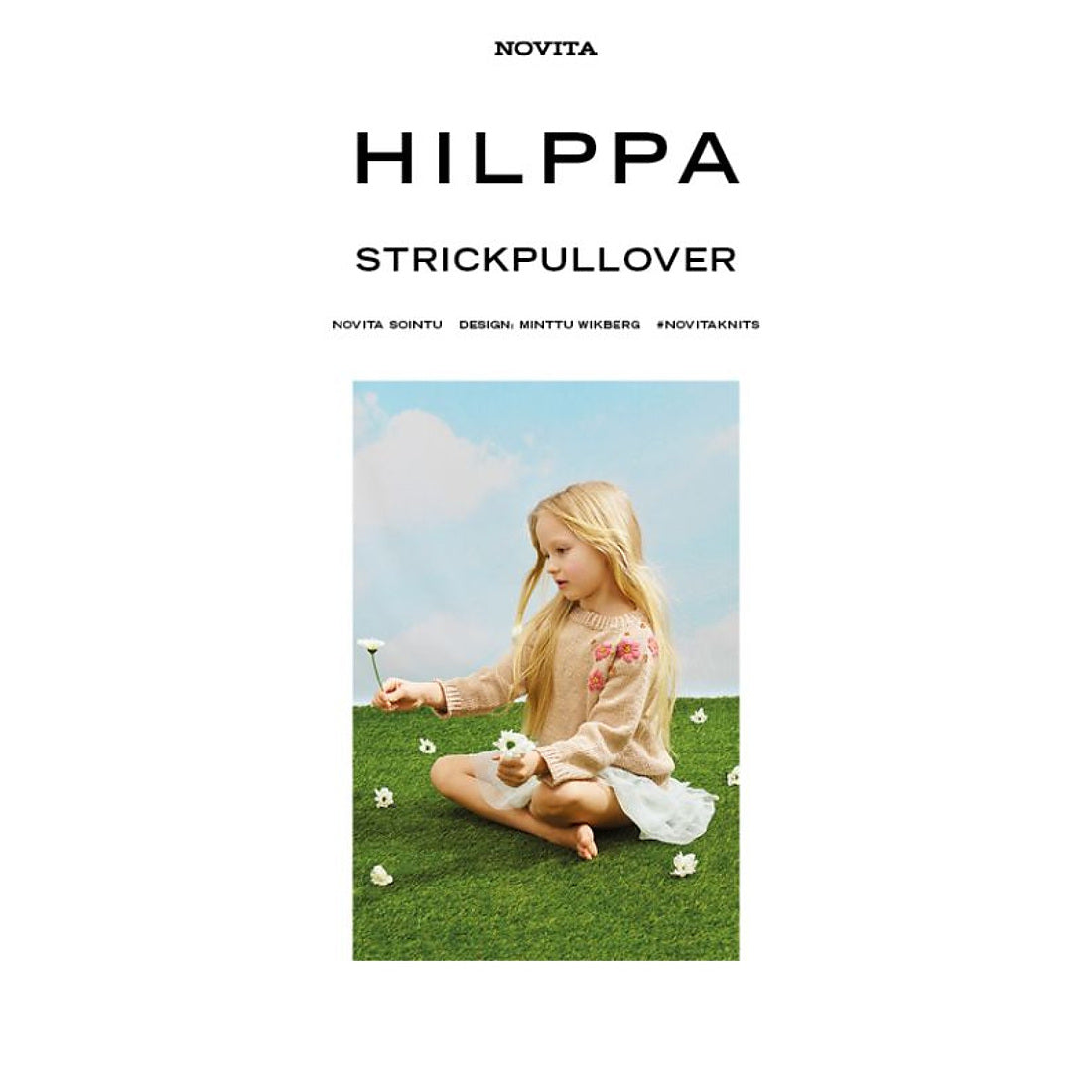 Novita Hilppa Strickpullover – Einzelanleitung auf Deutsch
