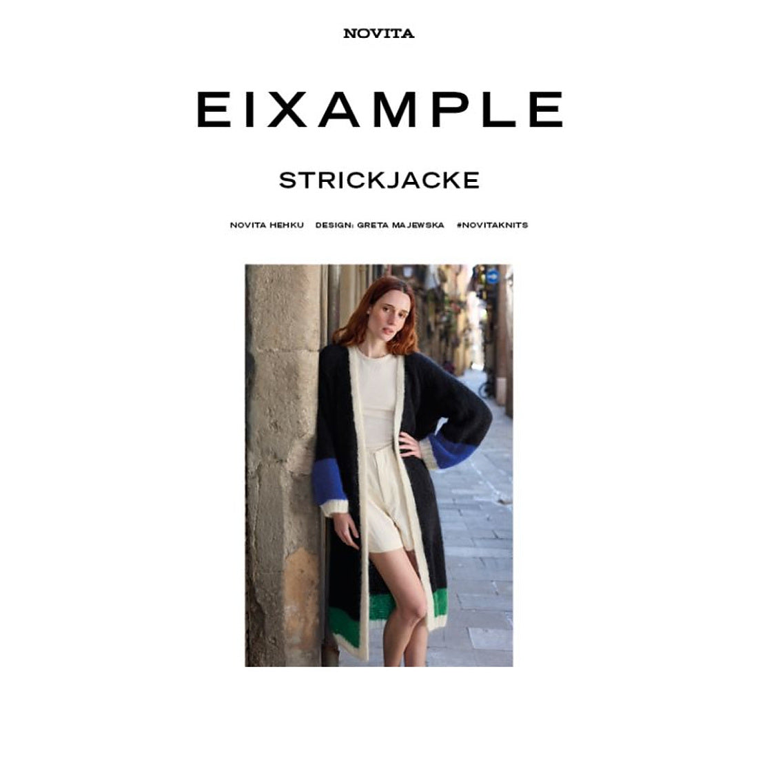 Novita Eixample Strickjacke – Einzelanleitung auf Deutsch