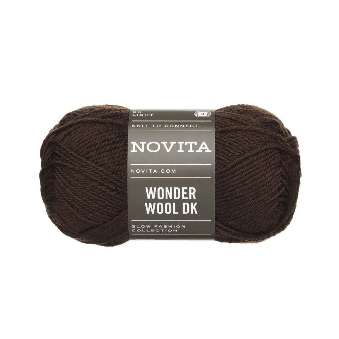 Novita Wonder Wool DK – dark chocolate [6341]