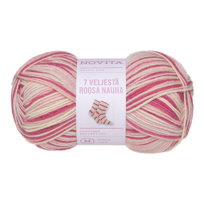 Novita 7 Veljestä Roosa Nauha – pink story [8651]