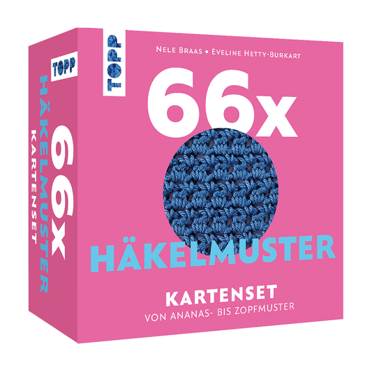 66x Häkelmuster Kartenset von frechverlag