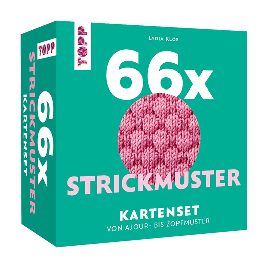 66x Strickmuster Kartenset von frechverlag