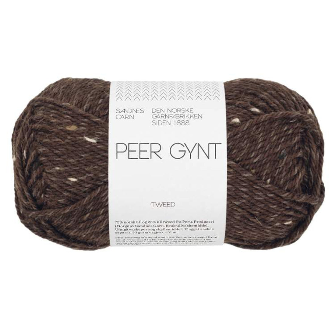 Peer Gynt von Sandnes Garn | 50g – dark brown tweed [3085]