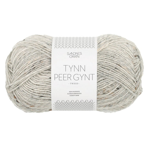 light grey melange tweed